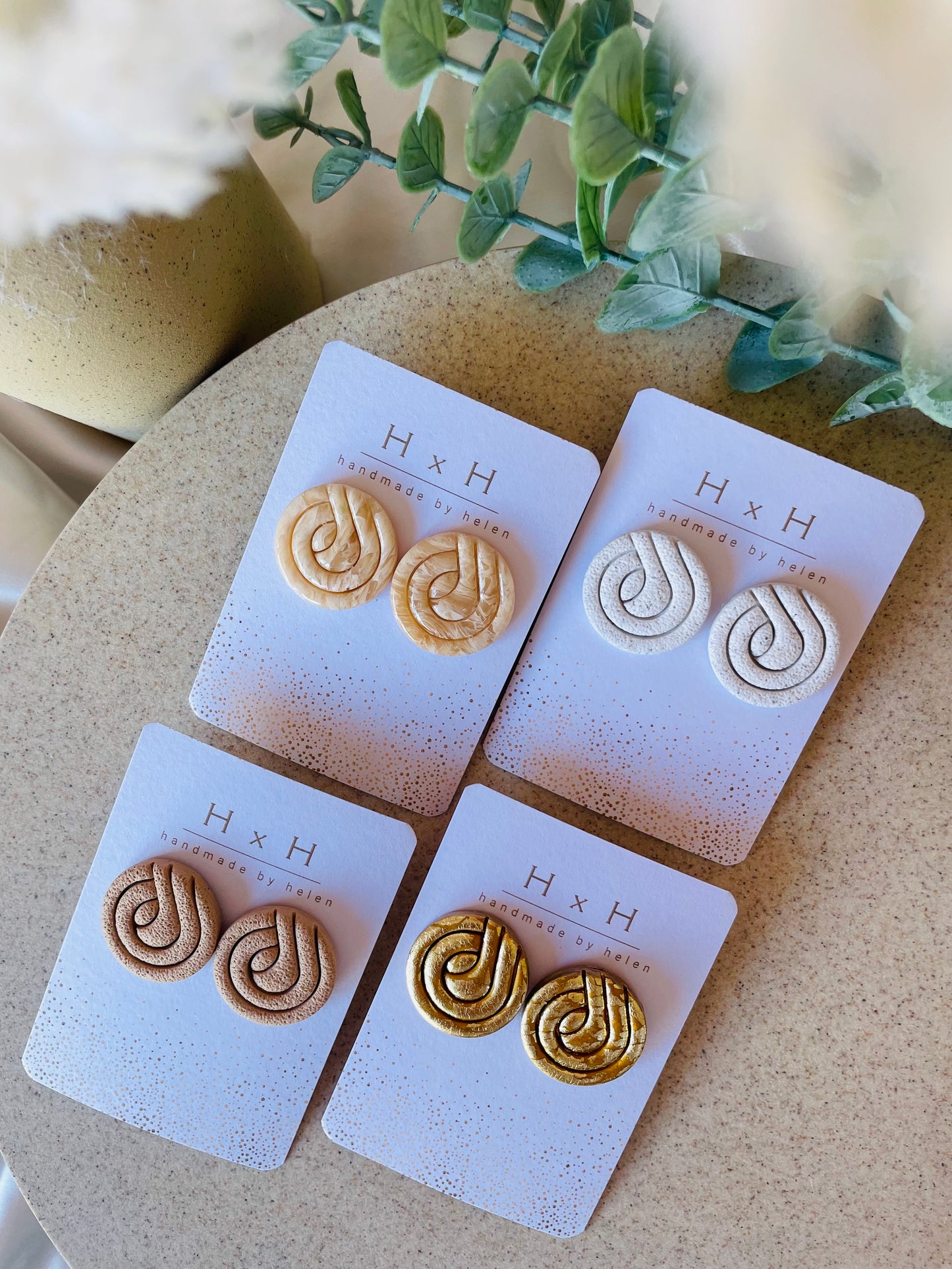 art deco studs