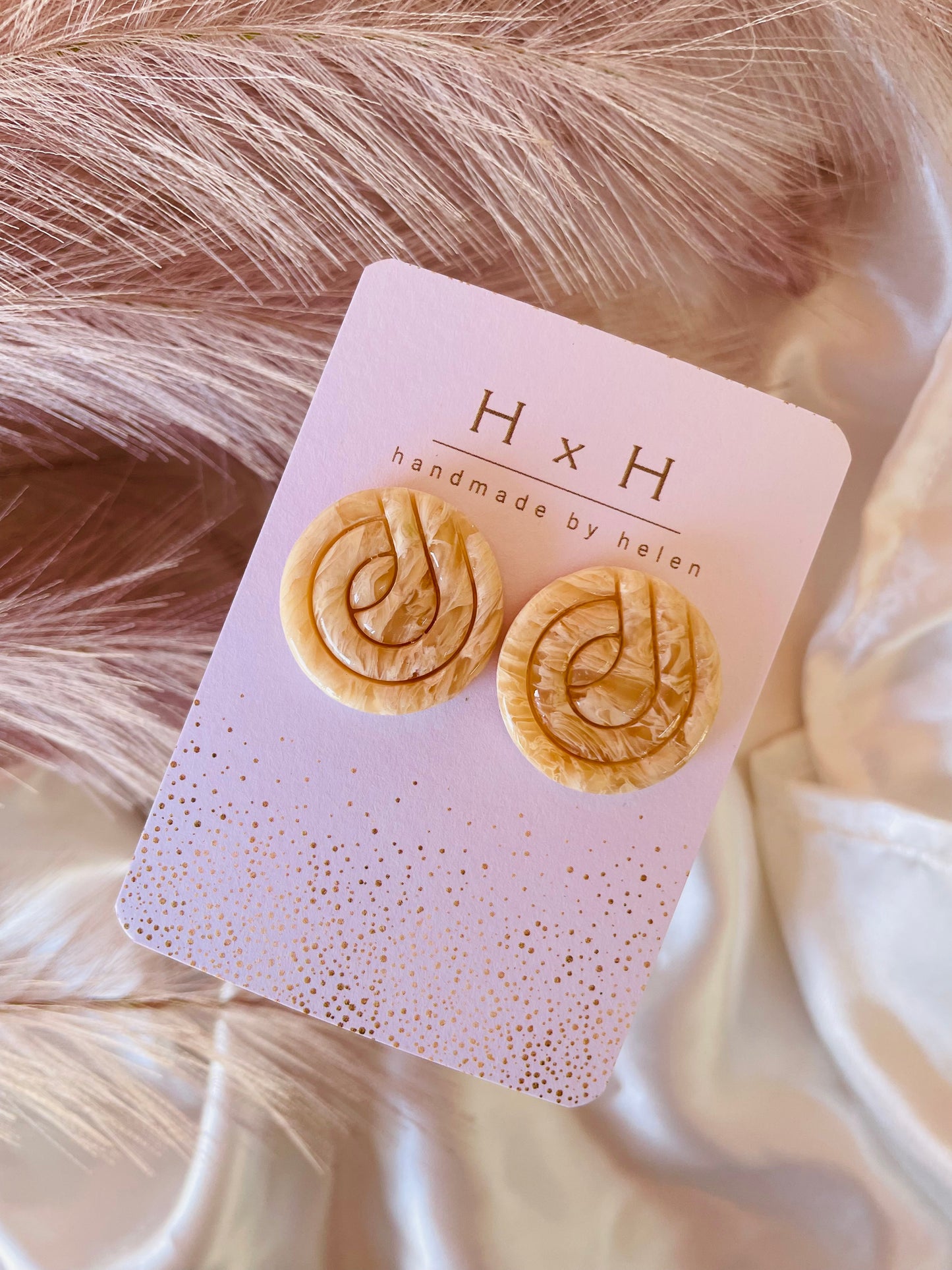 art deco studs