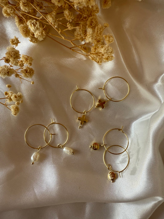 charm hoops